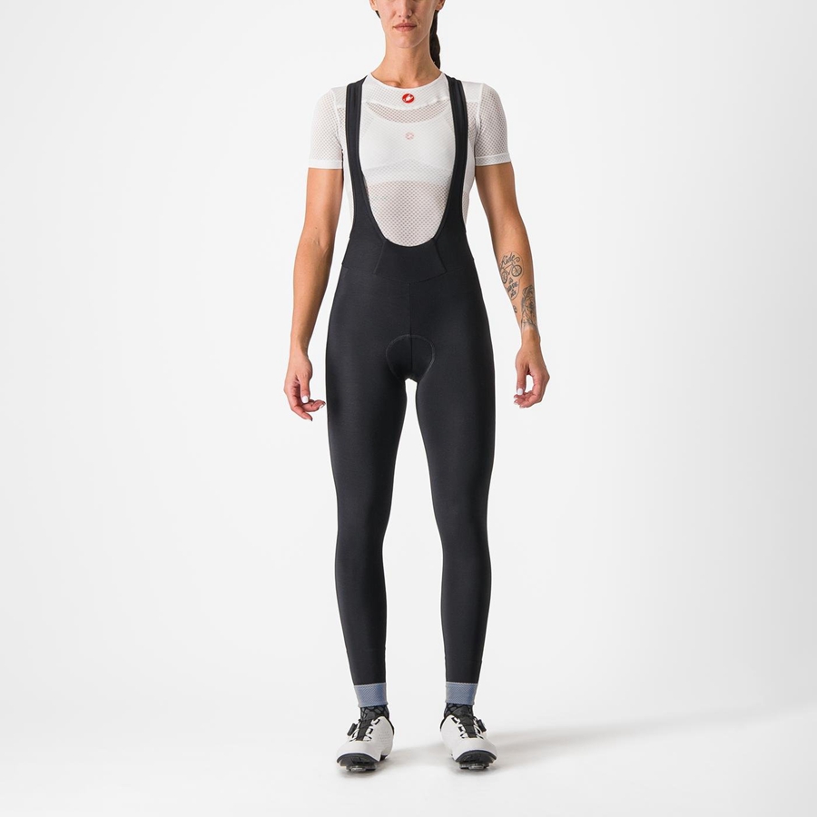 Castelli TUTTO NANO W Women Bib Tights Black | 7934MHXEF