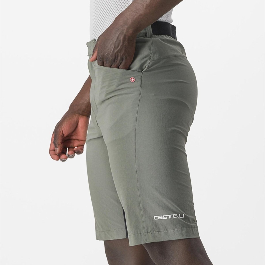 Castelli UNLIMITEDGY Men Shorts Grey | 1568ISMNY