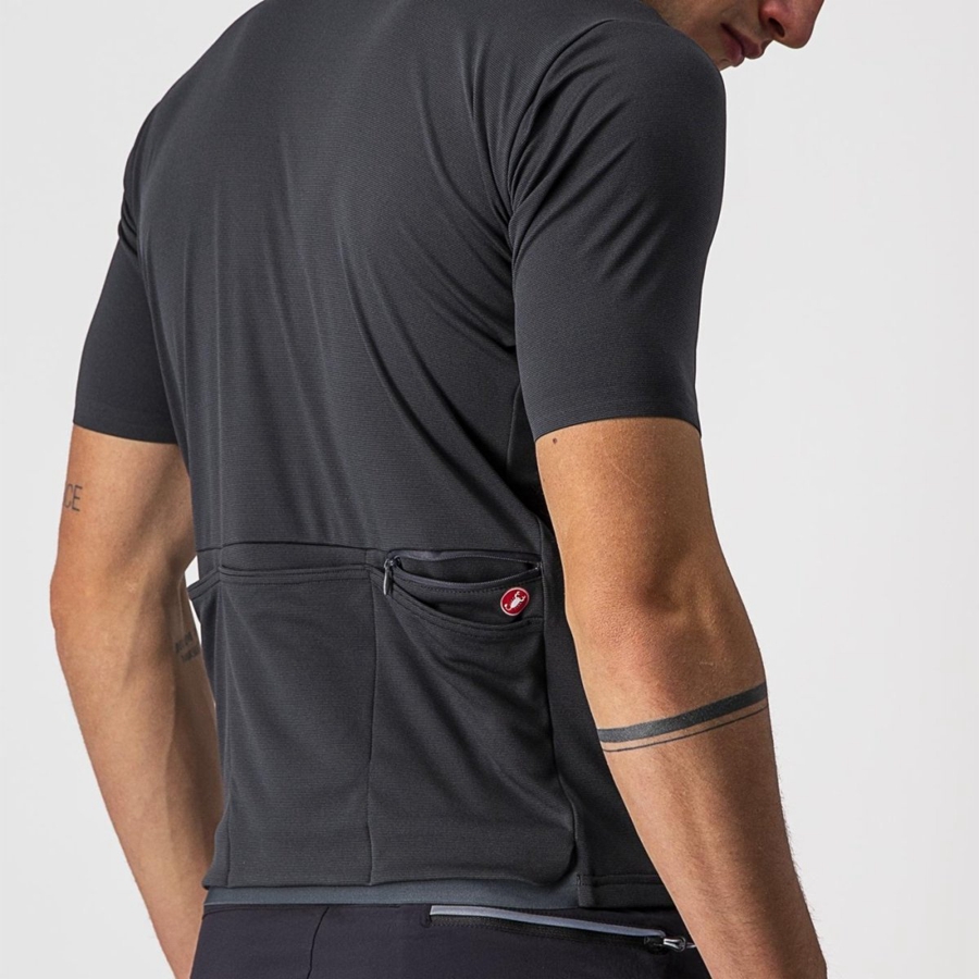 Castelli UNLIMITED ALLROAD Men Jersey Dark Grey | 2579TNRKO