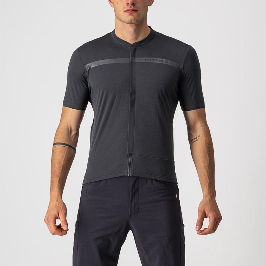 Castelli UNLIMITED ALLROAD Men Jersey Dark Grey | 2579TNRKO