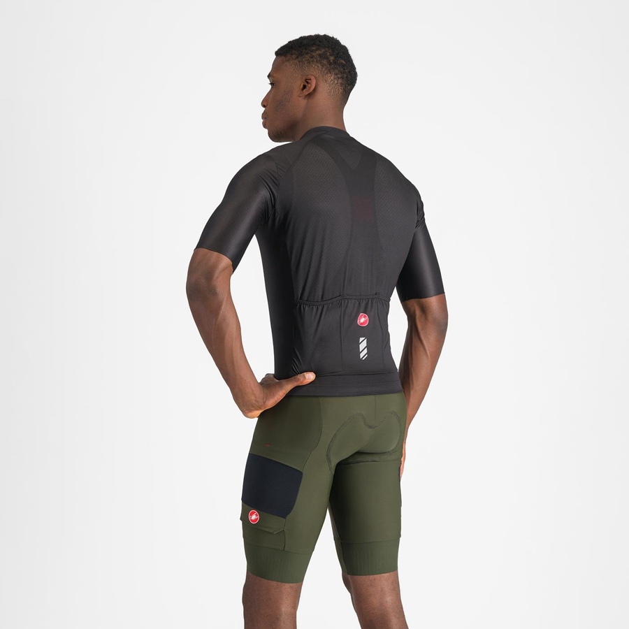 Castelli UNLIMITED CARGO Men Bib Shorts Deep Green | 1275VMZJQ