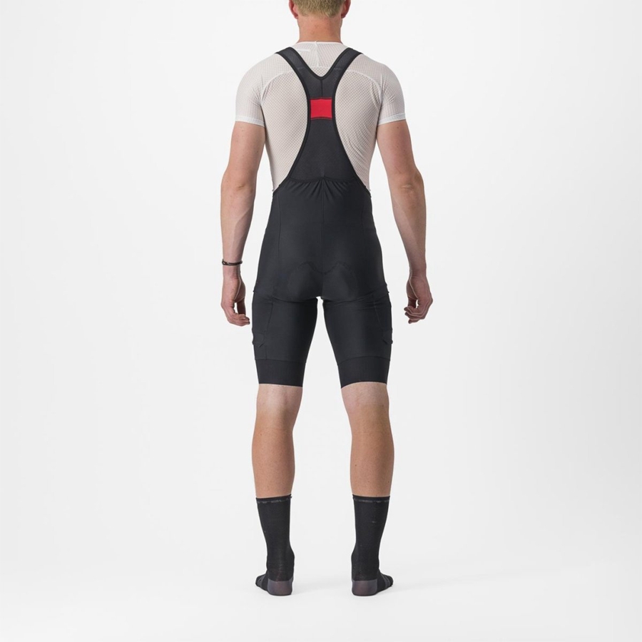 Castelli UNLIMITED CARGO Men Bib Shorts Black | 2964CURFM