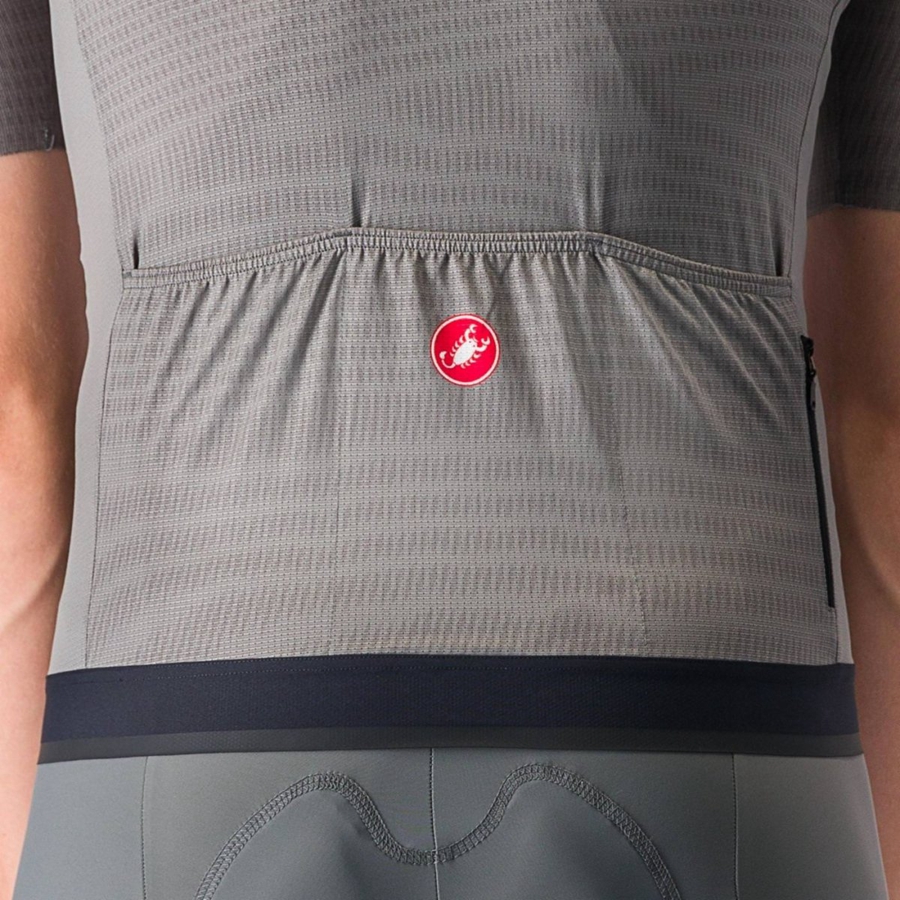 Castelli UNLIMITED ENDURANCE Men Jersey Grey | 2498YQJGN