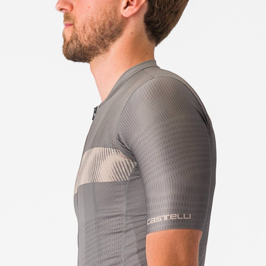 Castelli UNLIMITED ENDURANCE Men Jersey Grey | 2498YQJGN