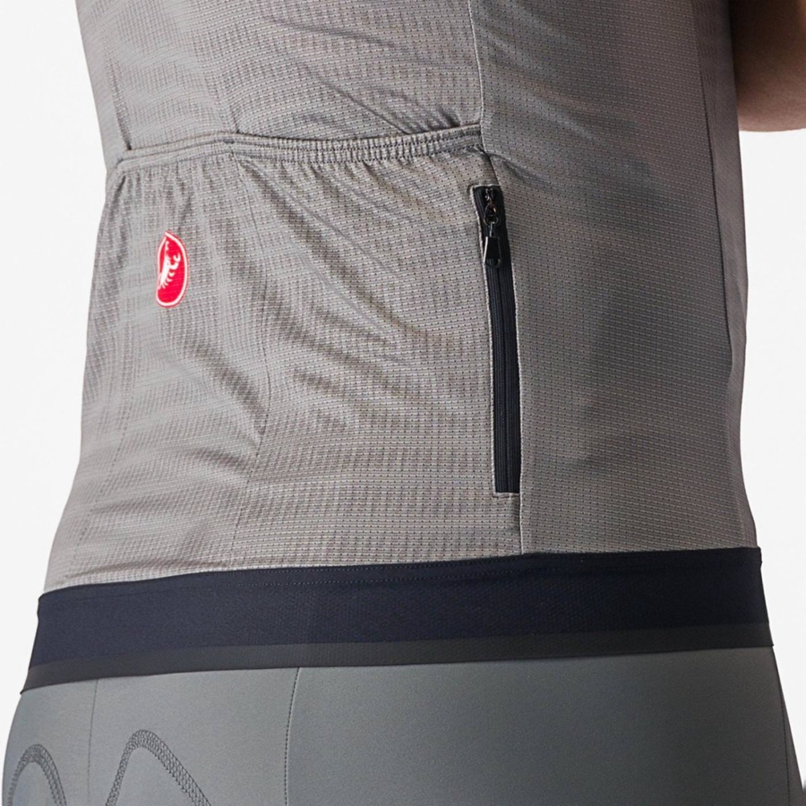 Castelli UNLIMITED ENDURANCE Men Jersey Grey | 2498YQJGN