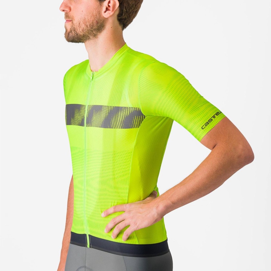 Castelli UNLIMITED ENDURANCE Men Jersey Light Green / Dark Grey | 8916GLXTN