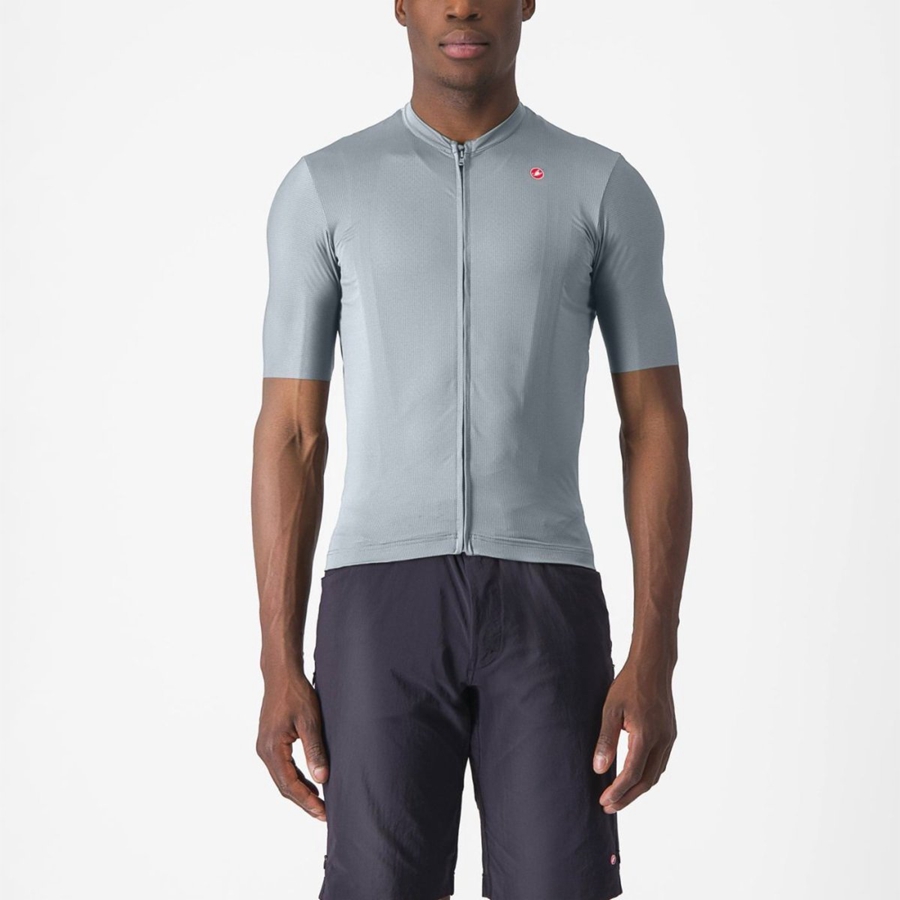 Castelli UNLIMITED ENTRATA 2 Men Jersey Blue / Grey | 5386HIAJR