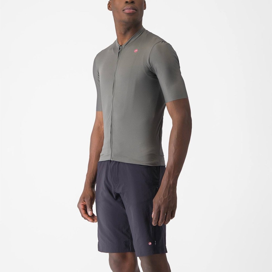 Castelli UNLIMITED ENTRATA 2 Men Jersey Grey | 3180BHQKF