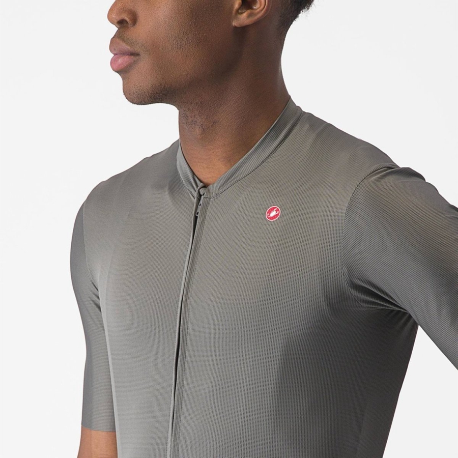 Castelli UNLIMITED ENTRATA 2 Men Jersey Grey | 3180BHQKF