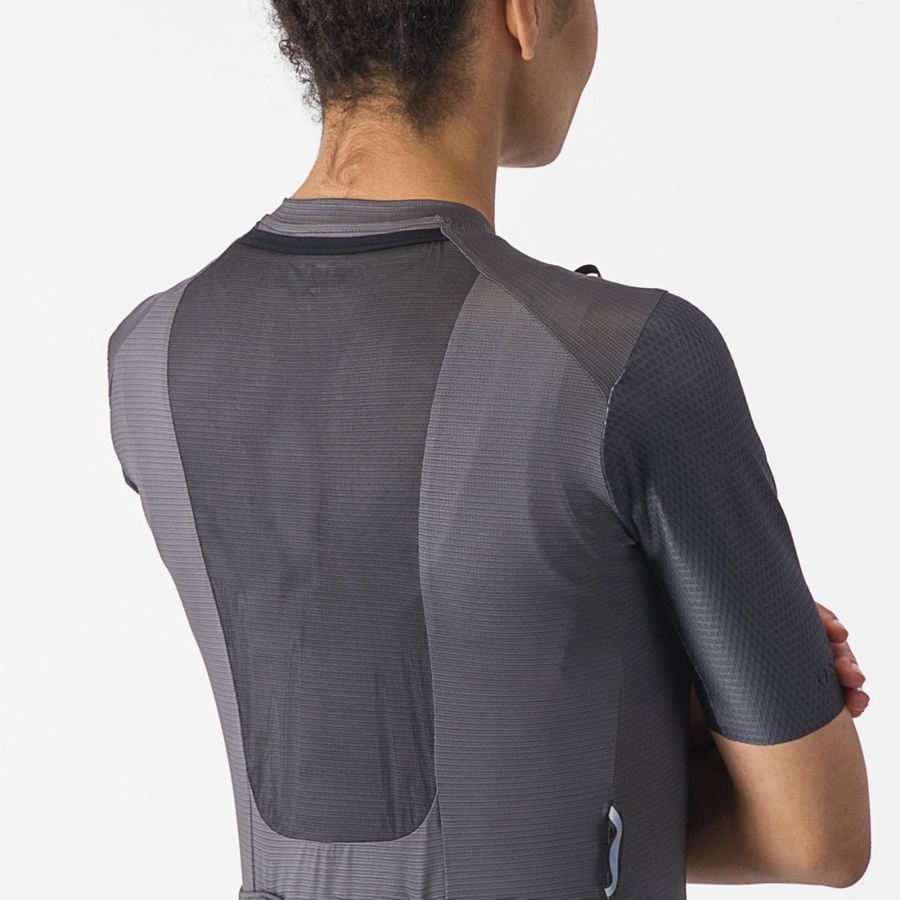 Castelli UNLIMITED PRO W Women Jersey Dark Grey | 2457ZSQDN