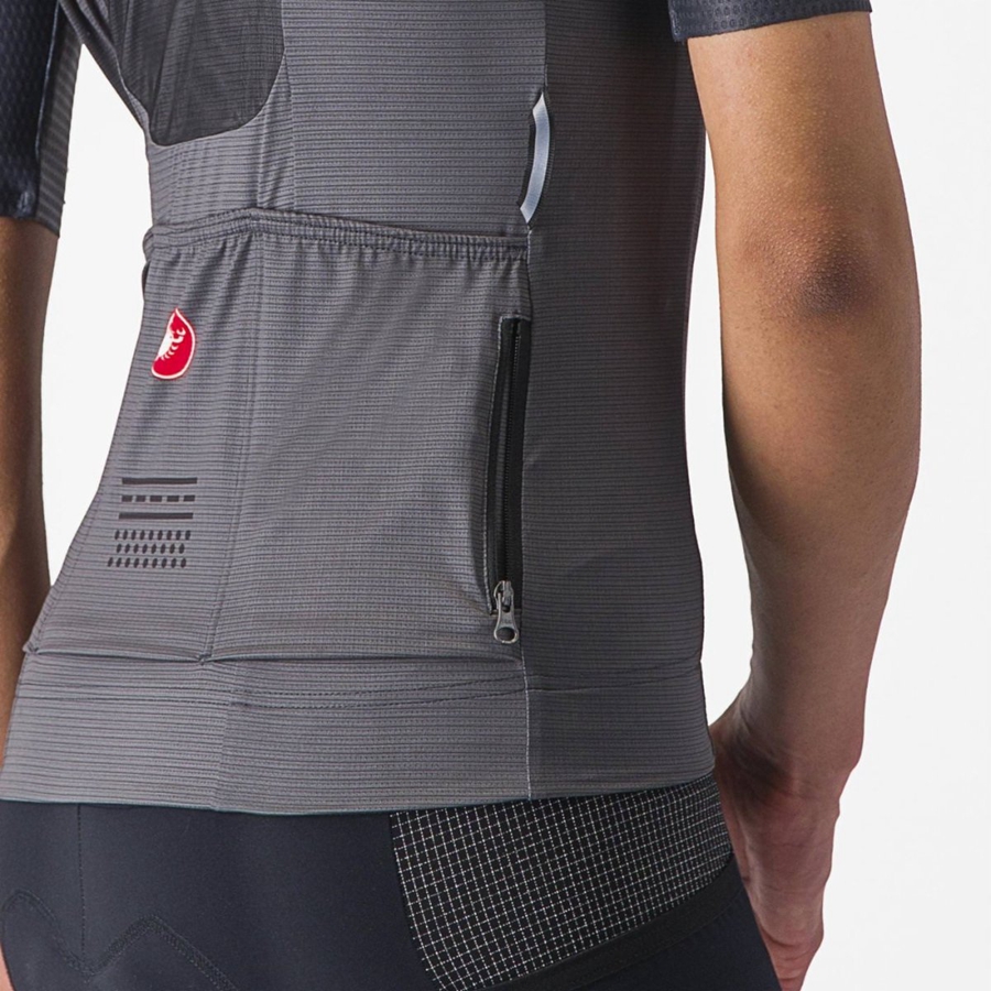 Castelli UNLIMITED PRO W Women Jersey Dark Grey | 2457ZSQDN