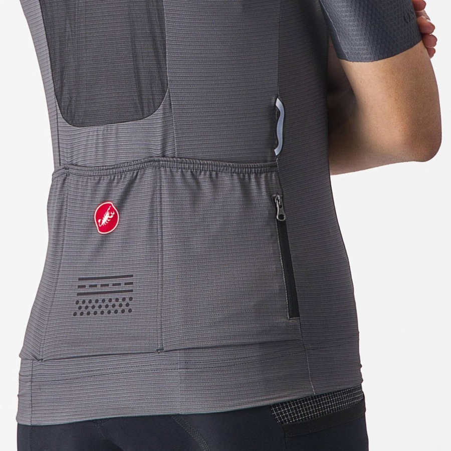 Castelli UNLIMITED PRO W Women Jersey Dark Grey | 2457ZSQDN