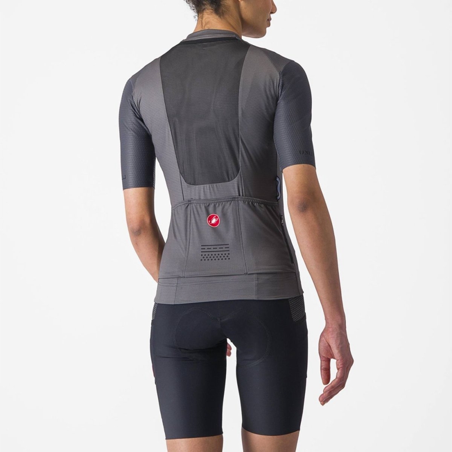 Castelli UNLIMITED PRO W Women Jersey Dark Grey | 2457ZSQDN