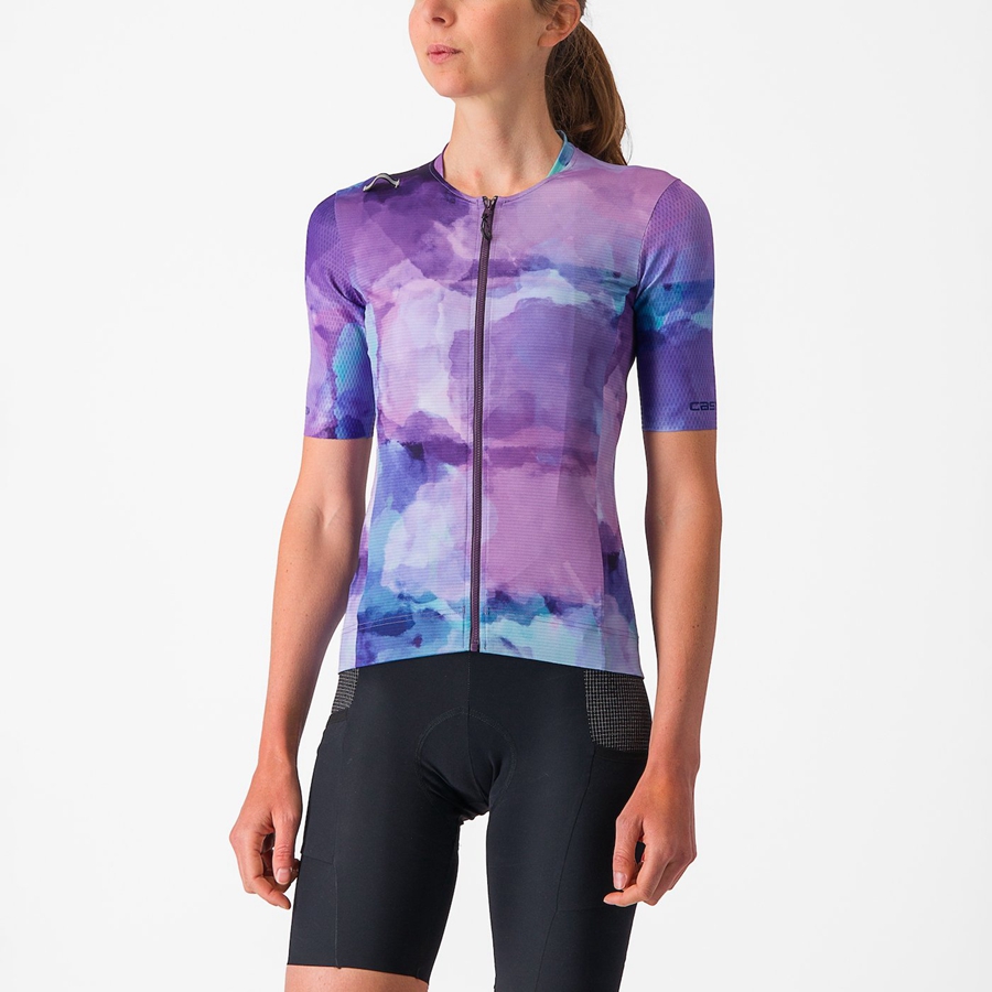 Castelli UNLIMITED PRO W Women Jersey Purple | 8713HJRMB