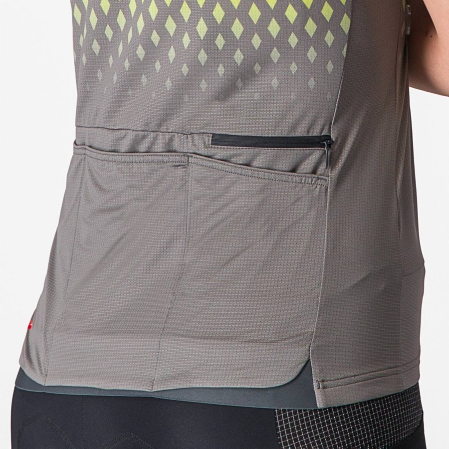 Castelli UNLIMITED SENTIERO 3 Women Jersey Grey | 6315EDLVA