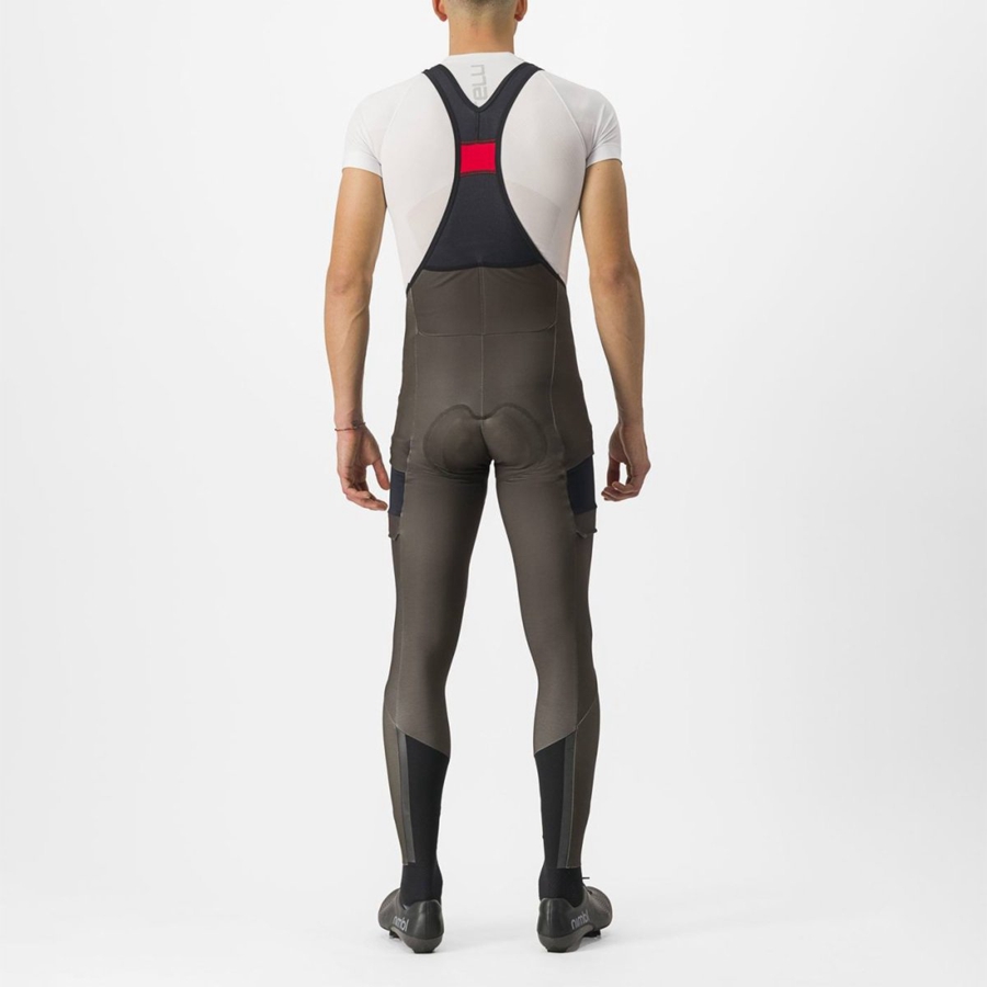 Castelli UNLIMITED TRAIL Men Bib Tights Black | 1069OUKSM