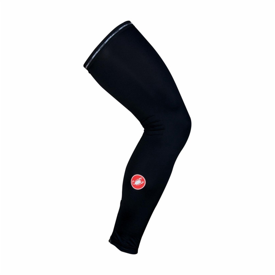 Castelli UPF 50 + LIGHT LEG SLEEVES Men Leg Warmer Black | 6125QTZKO