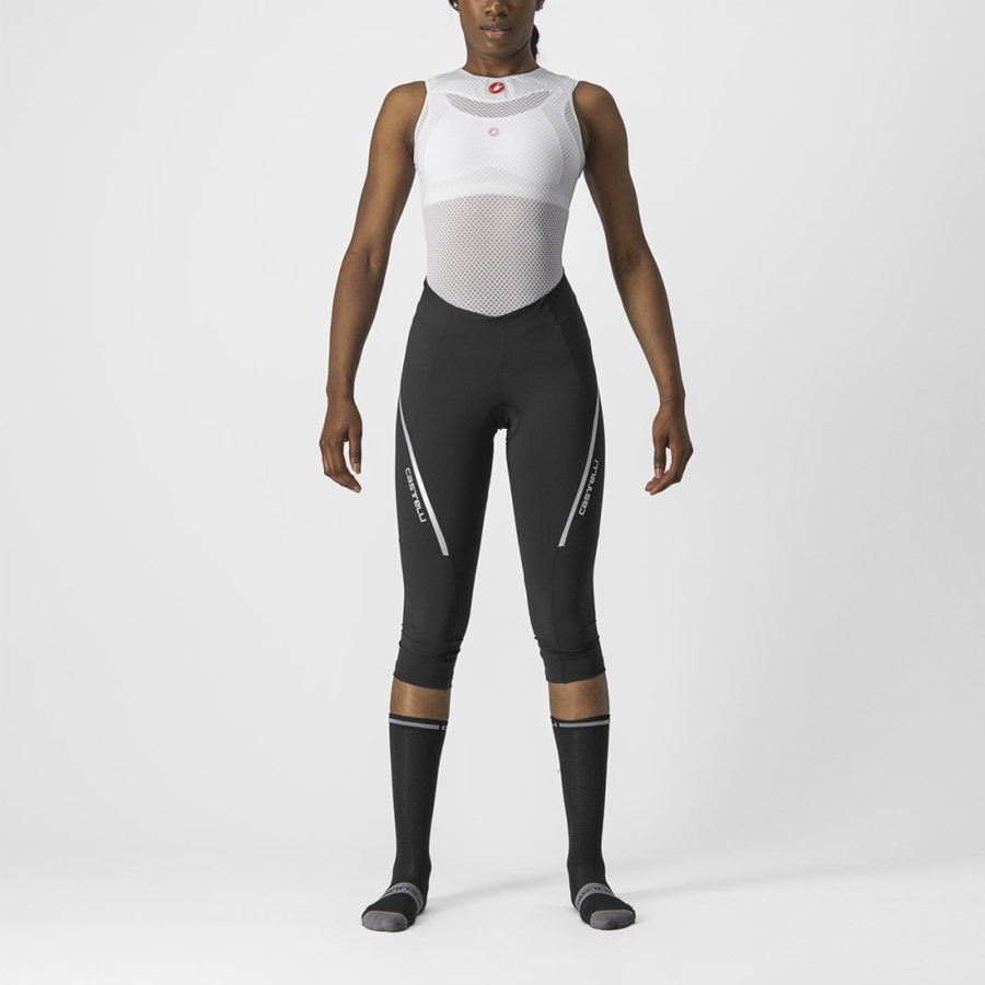 Castelli VELOCISSIMA 3 KNICKER Women Leggings Black / Silver | 9725AYKOP