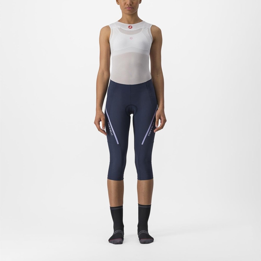 Castelli VELOCISSIMA 3 KNICKER Women Leggings Blue / Purple White | 5873FWBNP