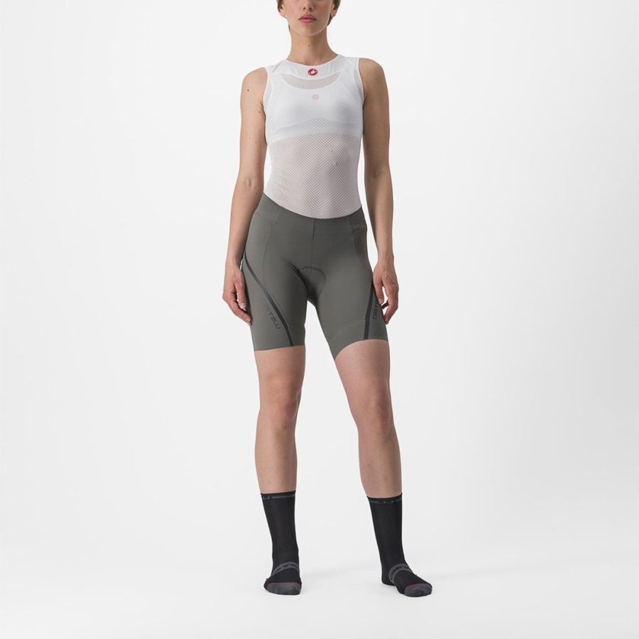 Castelli VELOCISSIMA 3 Women Shorts Grey / Dark Grey | 2714NWPFQ