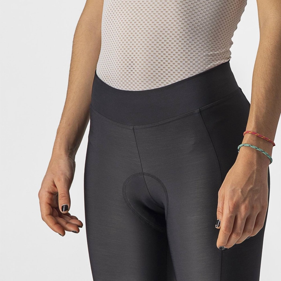 Castelli VELOCISSIMA THERMAL KNICKER Women Leggings Black / Black | 5736OXQDC