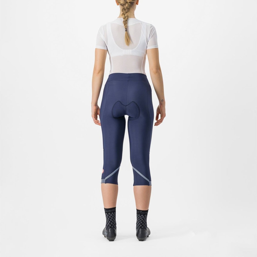 Castelli VELOCISSIMA THERMAL KNICKER Women Leggings Blue / Silver | 8735TABCV