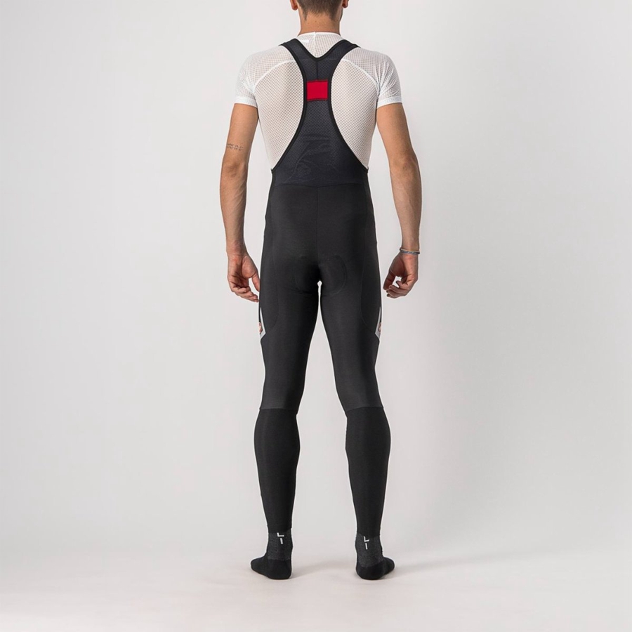 Castelli VELOCISSIMO 5 Men Bib Tights Black / Silver | 8713KIQHR