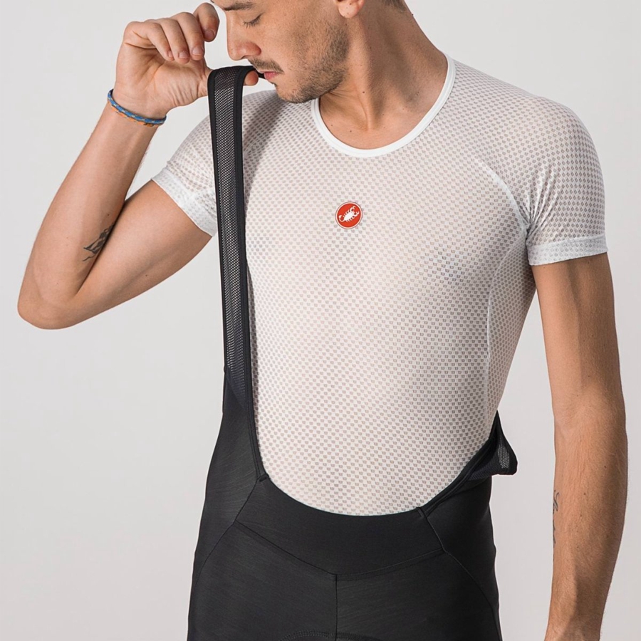 Castelli VELOCISSIMO 5 Men Bib Tights Black / Silver | 8713KIQHR